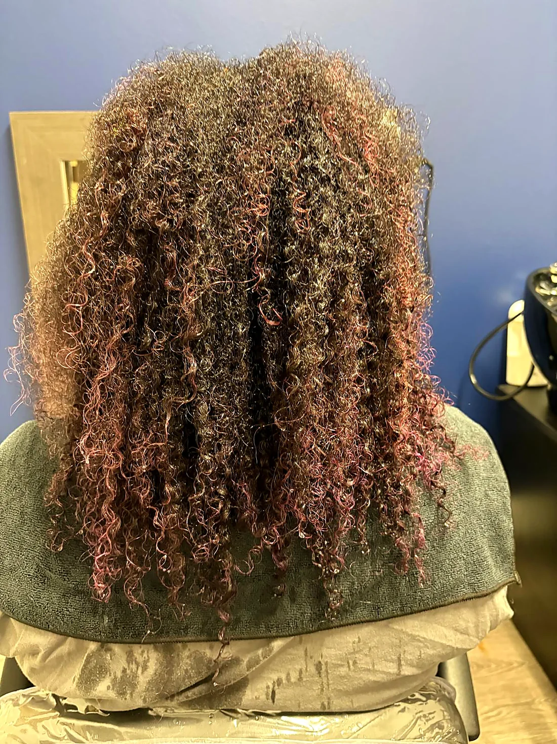 Before — natural curls